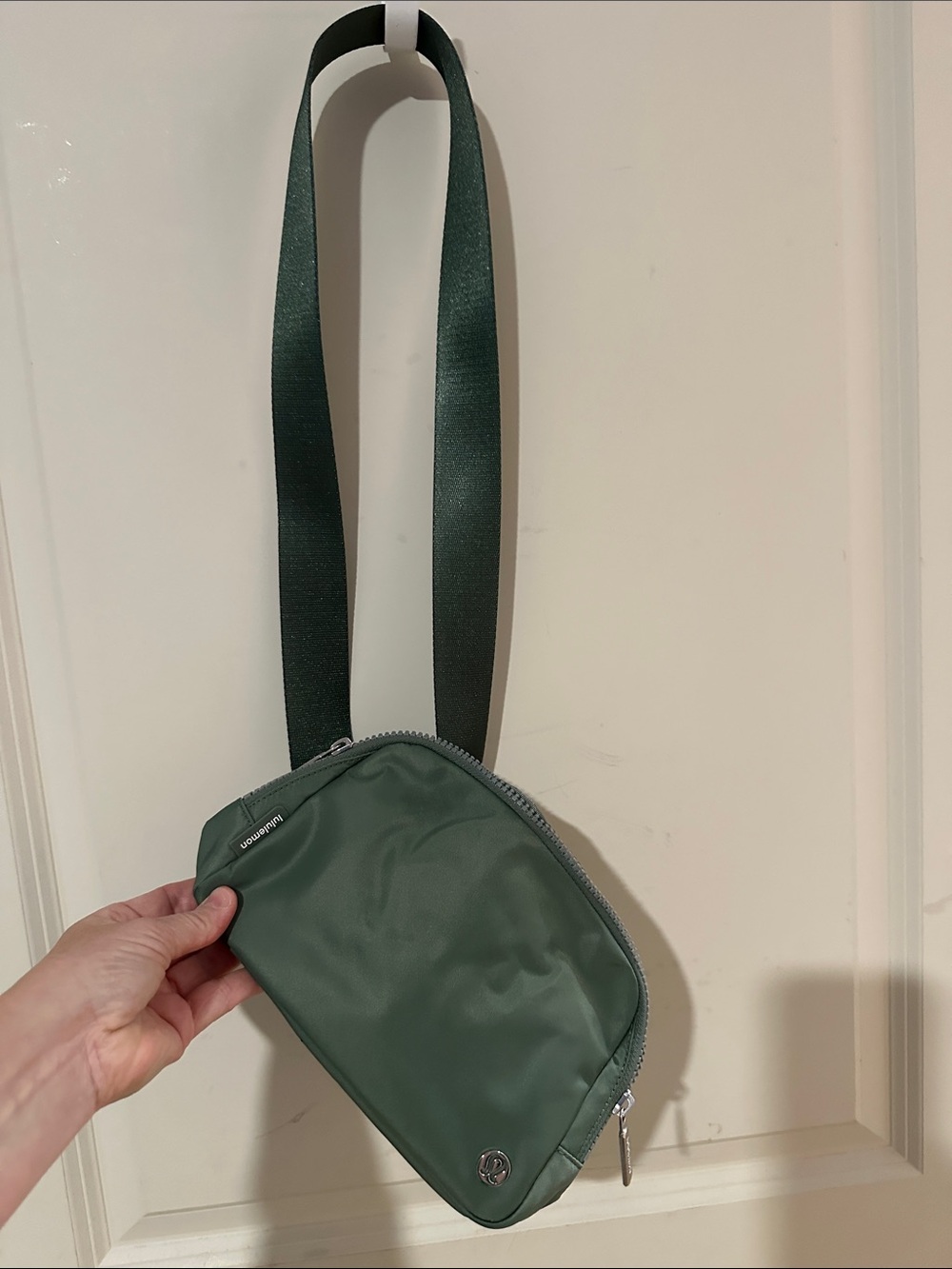 lululemon athletica Small Forest Green Nylon Crossbody